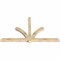 Ekena Millwork Redmond Rough Sawn Timber Gable Bracket, Douglas Fir, 84"W x 49"H x 4"D x 4"F, 14/12 Pitch GBW084X49X0404RED00RDF - alternate 3